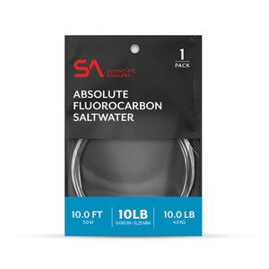 Scientific Anglers Absolute Fluorocarbon Saltwater 10' Leader 1 Pack